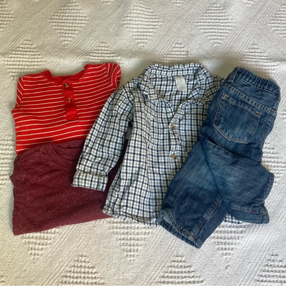 Mix & Match Multi Brand Bundle of Baby Boy Clothes Size 12 Months - Picture 1 of 9